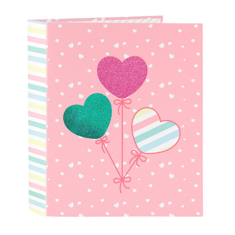 CARPETA F. 4 ANILLAS 35MM LOMO ANCHO BLACKFIT8 "GLOBITOS" 542339657 SAFTA23 VAC