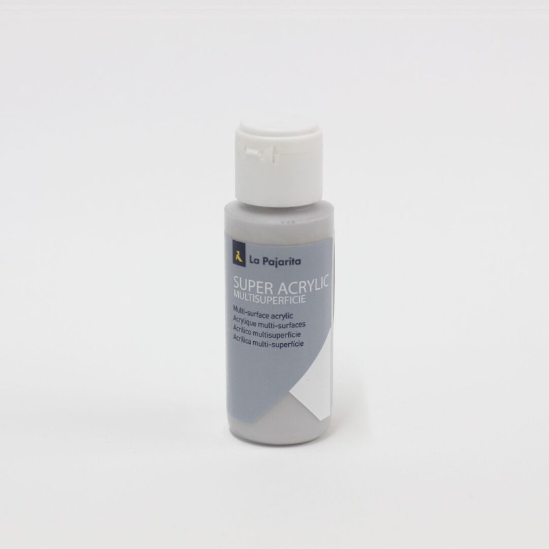 PAJARITA SUPER ACRYLIC A-32 GRIS LA PAJARITA 180576 60 ML UNIDAD