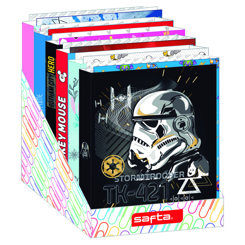 EXPOSITOR CARPETAS FOLIO 4 ANILLAS SURT INFANTIL 542270367 34*29 SAFTA22