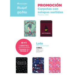 LOTE CARPETA FOLIO 3 SOLAPAS SURTIDAS SAFTA22 VAC 542257068