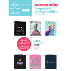 LOTE CARPETA FOLIO 4 ANI.MIXTAS SURTIDAS SAFTA22 VAC 542257067