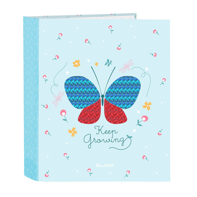 CARPETA F. 4 ANILLAS 35MM LOMO ANCHO BLACKFIT8 "MARIPOSA" SAFTA23 ENERO 542243657