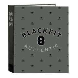CARPETA F. 4 ANILLAS LOMO ANCHO BLACKFIT8 "SKULL" 542241657 33*27 SAFTA22