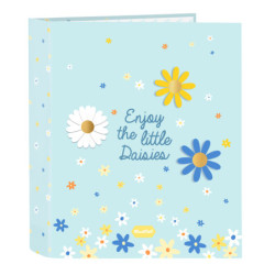 CARPETA F. 4 ANILLAS LOMO ANCHO BLACKFIT8 "DAISIES" 542240657 33*27 SAFTA22