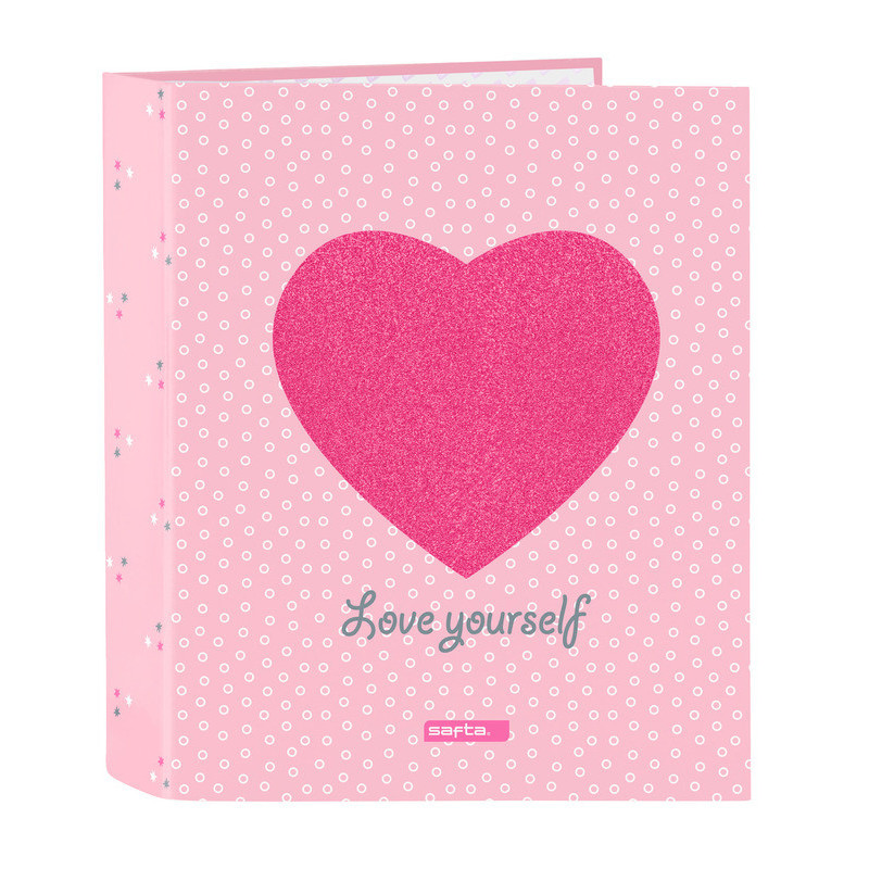 CARPETA F. 4 ANILLAS 35MM LOMO ANCHO SAFTA "CORAZON" SAFTA23 ENERO 542227657