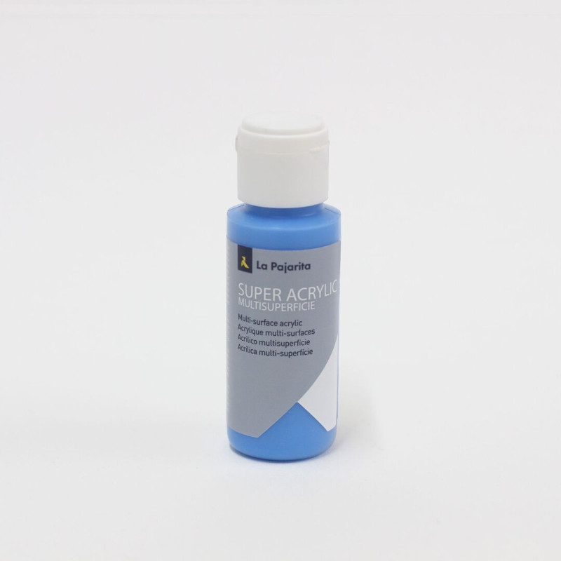 PAJARITA SUPER ACRYLIC A-64 CYAN LA PAJARITA 198376 60 ML UNIDAD