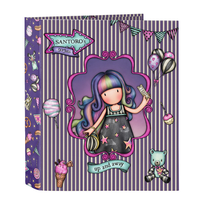 CARPETA F. 4 ANILLAS 35MM LOMO ANCHO GORJUSS™ FAIRGROUND "UP AND AWAY" SAFTA23 ENERO 522219657