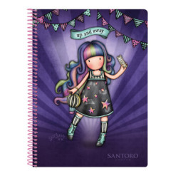 LIBRETA CUARTO 80 H. TAPAS DURAS GORJUSS™ FAIRGROUND "UP AND AWAY" SAFTA23 ENERO 522219065