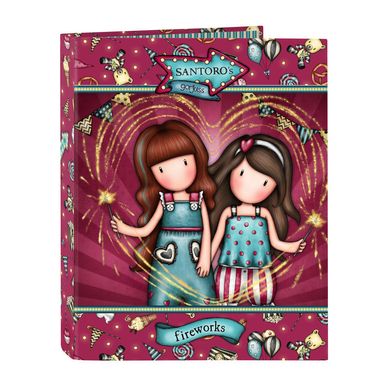 CARPETA FOLIO 4 ANI.MIXTAS GORJUSS™ FAIRGROUND "FIREWORKS" SAFTA23 ENERO 522218067