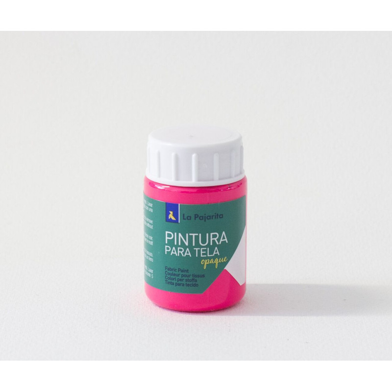 TELA OPACA TOF-03 ROSA FLUORESCENTE LA PAJARITA 208522 35 ML UNIDAD