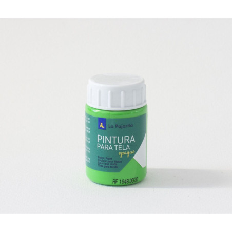 TELA OPACA TOF-04 VERDE FLUORESCENTE LA PAJARITA 208622 35 ML UNIDAD