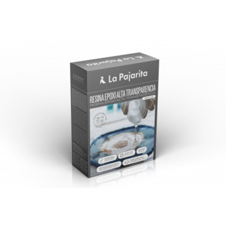 KIT RESINA EPOXI ALTA TRANSPARENCIA 175 GR (A+B) LA PAJARITA 712147 UNIDAD
