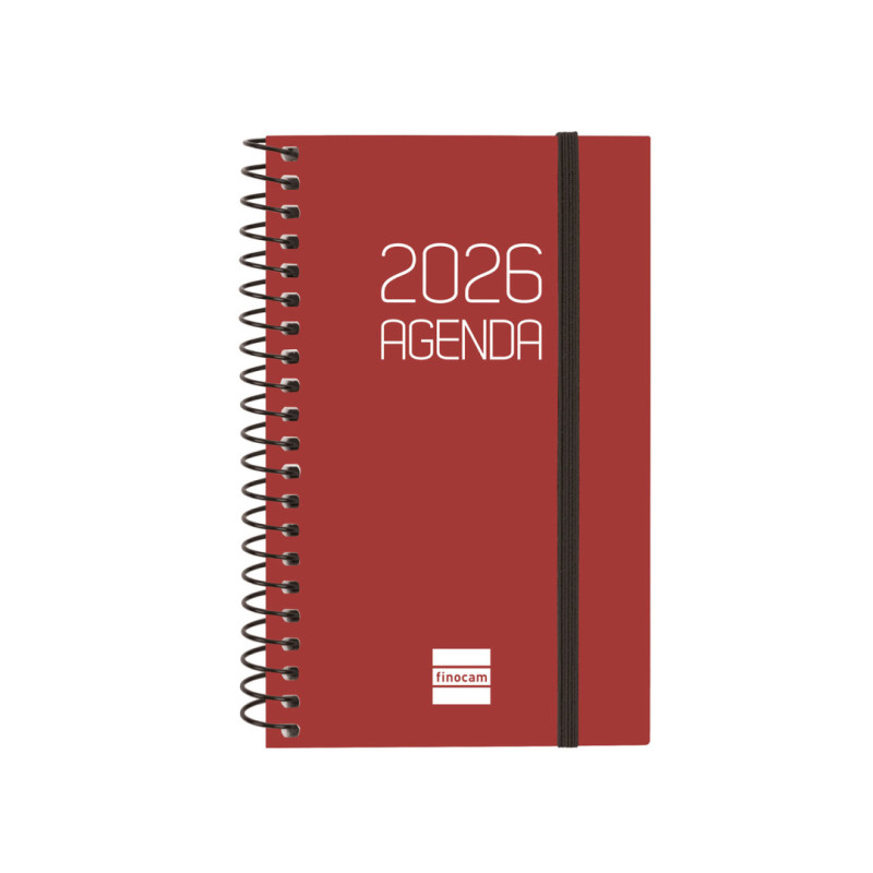 AGENDA OPAQUE E3 SVH 2026 BURDEOS+ FINOCAM26 742717426 85 X 14 X 127 MM