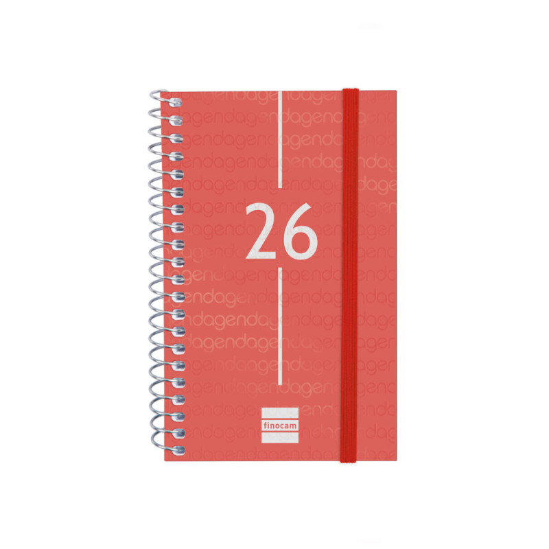 AGENDA YEAR E3 SVH 2026 ROJO+ FINOCAM26 741423026 85 X 14 X 127 MM