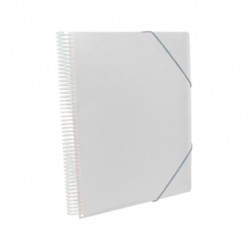 CARPETA ESCAPARATE A-4 PRYSE 60 FUNDAS ESPIRAL KANGURO COLOR TRANSPARENTE 42400561 UNIDAD