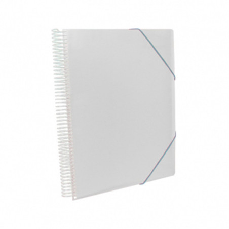 CARPETA ESCAPARATE A-4 PRYSE 60 FUNDAS ESPIRAL KANGURO COLOR TRANSPARENTE 42400561 UNIDAD
