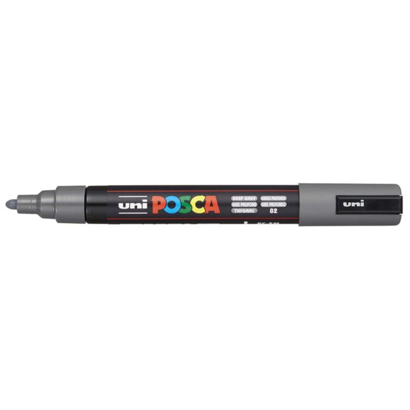 MARCADOR UNI-BALL POSCA PC-5M PUNTA REDONDA 1,8-2,5MM GRIS PROFUNDO (82) 262535000