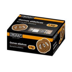 GOMAS ELASTICAS INGRAF OFFICE CAJA 1KG Nº 08 320598 POESSA
