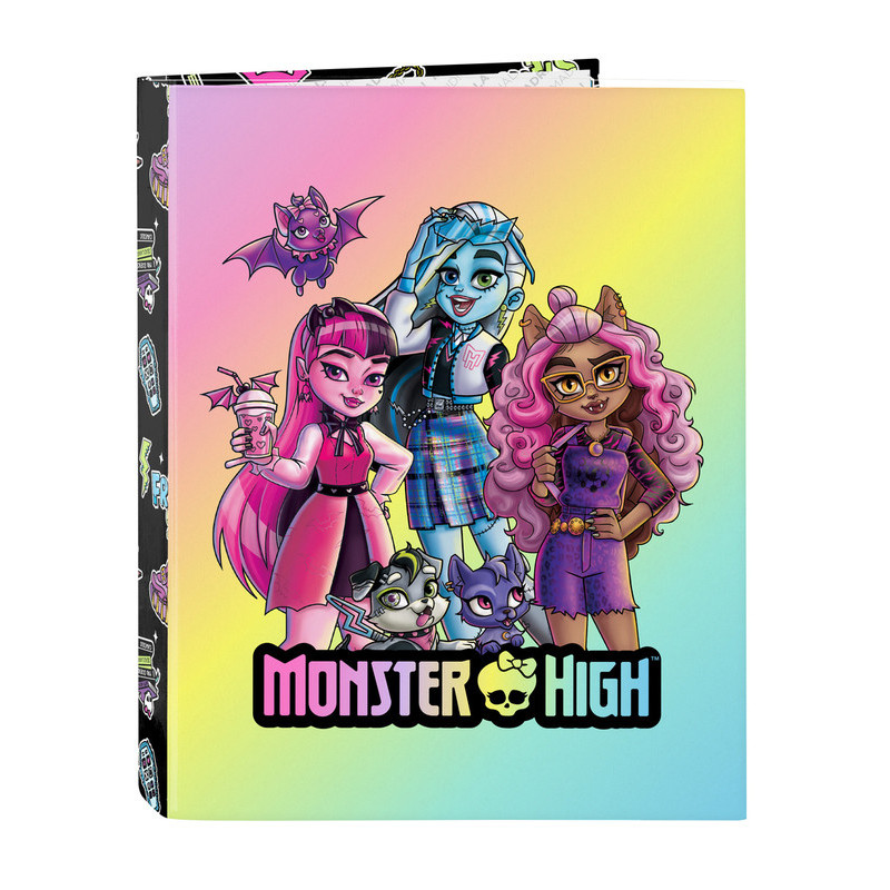 CARPETA FOLIO 4 ANI.MIXTAS MONSTER HIGH "CREEP" 512398067 SAFTA23 VAC