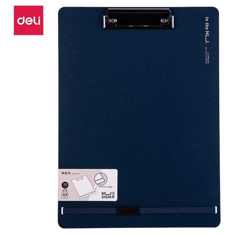 CARPETA DELI A4 MUELLE S/TAPA Y GOMA ENS179 AZUL