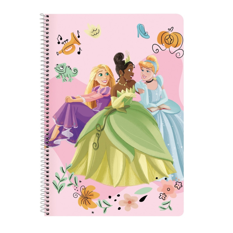 LIBRETA FOLIO 80 H. TAPAS DURAS PRINCESAS DISNEY "MAGICAL" SAFTA26 512380066 31X21,5 UNIDAD