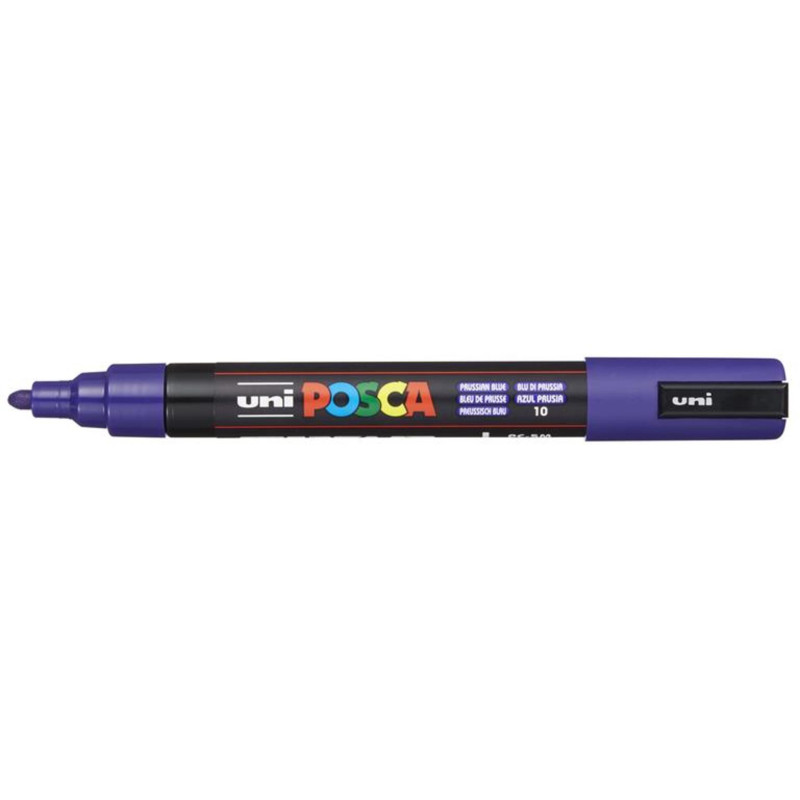 MARCADOR UNI-BALL POSCA PC-5M PUNTA REDONDA 1,8-2,5MM AZUL PRUSIA (10) 262568000