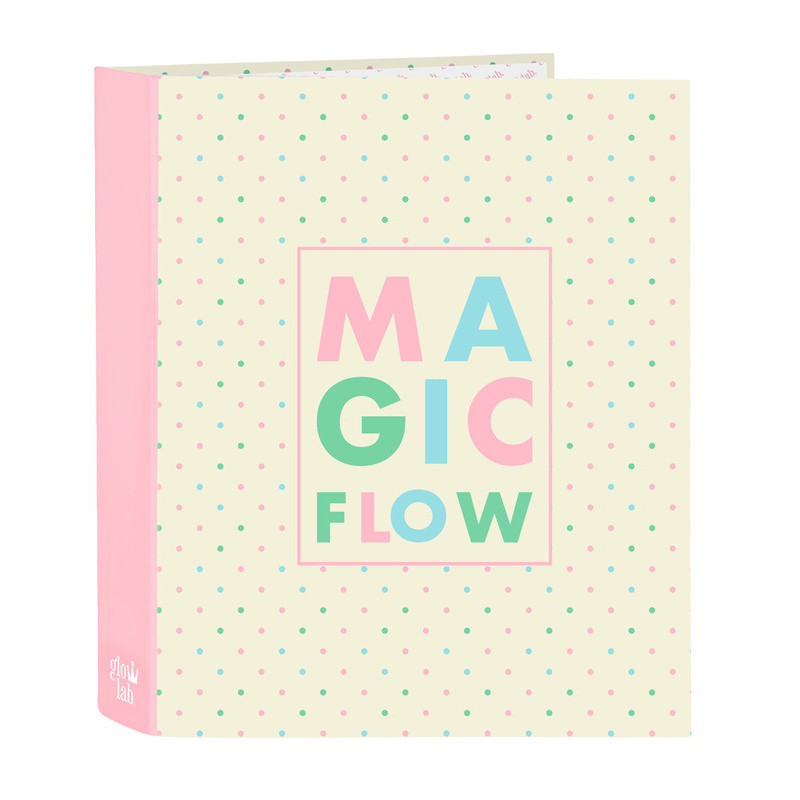 CARPETA F. 4 ANILLAS 35MM LOMO ANCHO GLOWLAB "MAGIC FLOW" SAFTA23 ENERO 512355657