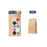 BOLSA PAPEL KRAFT MARRON SIN ASAS BISMARK 19*36*6,5 PACK 10 SOBRES + ADHESIVOS 332427 POESSA