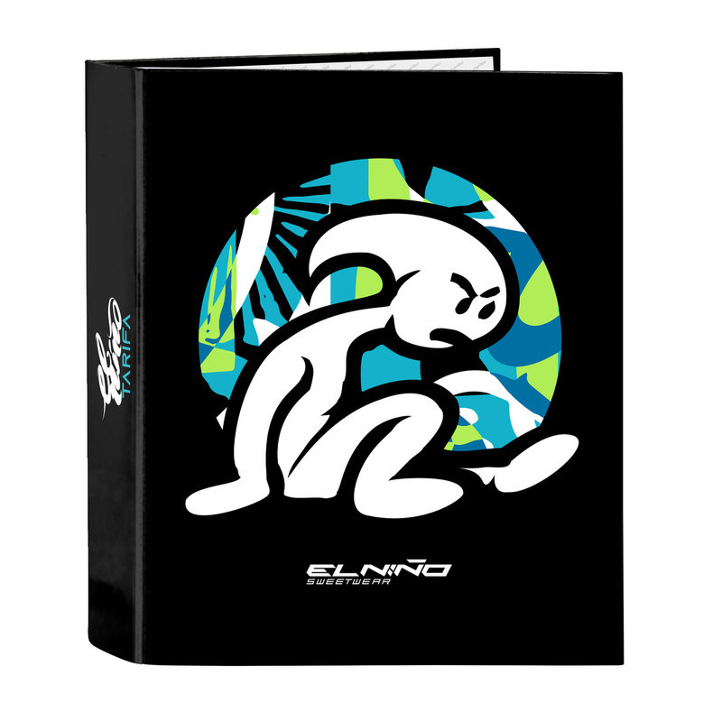 CARPETA F. 4 ANILLAS 35MM LOMO ANCHO EL NIÑO "GREEN BALI" SAFTA23 ENERO 512332657