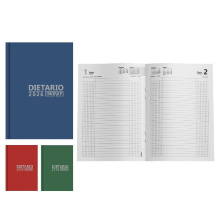 DIETARIO POESSA26 ENCUAD. 1/8 COLOR CAS. 2026 356407