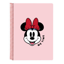 LIBRETA CUARTO 80 H. TAPAS DURAS MINNIE MOUSE "ME TIME" SAFTA23 ENERO 512312065