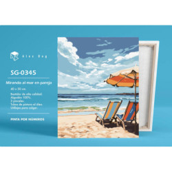 LIENZO ALEX BOG PINTAR POR NUMEROS 40*50 MIRANDO AL MAR EN PAREJA SG-0345