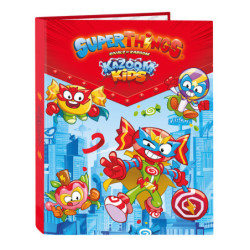 CARPETA FOLIO 4 ANI.MIXTAS SUPERTHINGS "KAZOOM KIDS" 512276067 33*26,5 SAFTA22