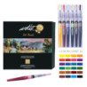ROTULADOR TINTA LIQUIDA INK BRUSH PINCEL ACUARELABLES ALEX BOG CAJA 24U AB-0509