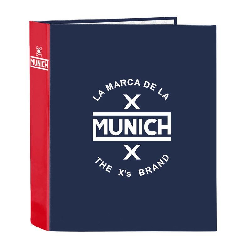 CARPETA F. 4 ANILLAS LOMO ANCHO MUNICH "STORM" 512274657 33*27 SAFTA22