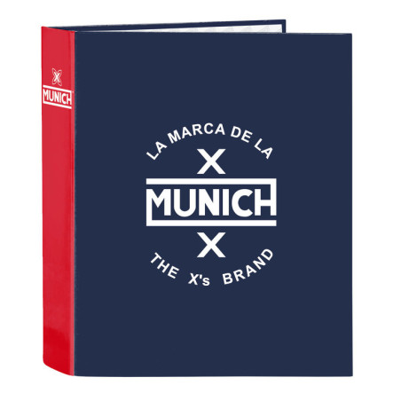 CARPETA F. 4 ANILLAS LOMO ANCHO MUNICH "STORM" 512274657 33*27 SAFTA22