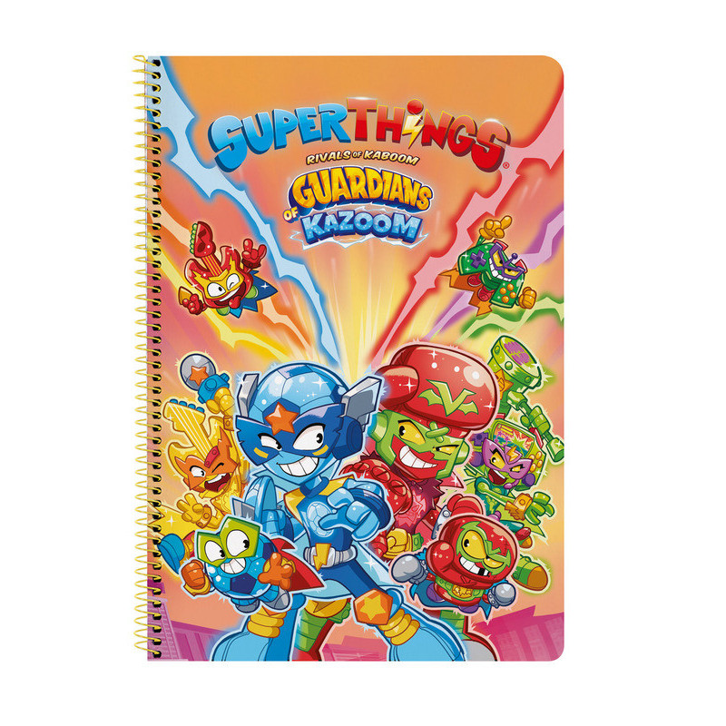 LIBRETA FOLIO 80 H. TAPAS DURAS SUPERTHINGS GUARDIANS OF KAZOOM SAFTA23 ENERO 512270066