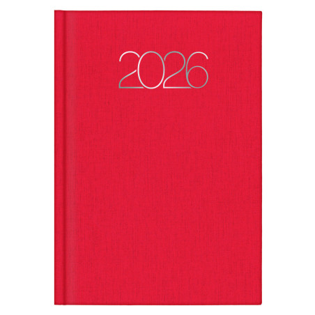 D07-DIETARIO BASE ITAL26 2026 PREMIUM ROJO-755 D/P 14’5X20’5 CM 0D0758755