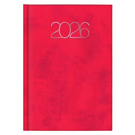 D07-DIETARIO BASE ITAL26 2026 PREMIUM ROJO-808 D/P 14’5X20’5 CM 0D0758808