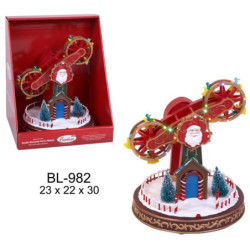 ATRACCION FERIA ALEX BOG NOEL ROJO CESTAS C/LUCES BL-982 ^