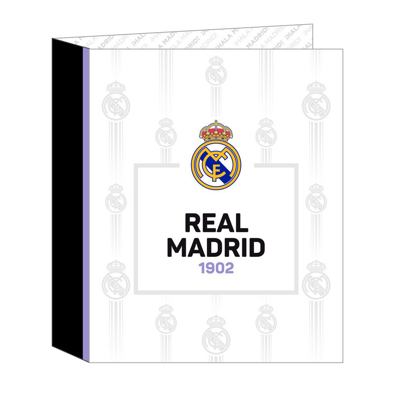 CARPETA F. 4 ANILLAS 35MM LOMO ANCHO REAL MADRID 1ª EQUIP. 22/23 SAFTA23 ENERO 512254657