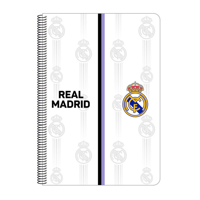 LIBRETA FOLIO 80 H. TAPAS DURAS 1DISEÑO REAL MADRID 1ª EQUIP. 22/23 SAFTA23 ENERO 512254066
