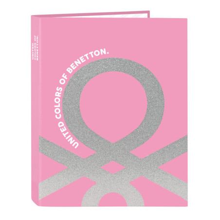 CARPETA FOLIO 4 ANI.MIXTAS BENETTON "FLAMINGO PINK" 512252067 33*26,5 SAFTA22