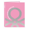 CARPETA FOLIO 4 ANI.MIXTAS BENETTON "FLAMINGO PINK" 512252067 33*26,5 SAFTA22