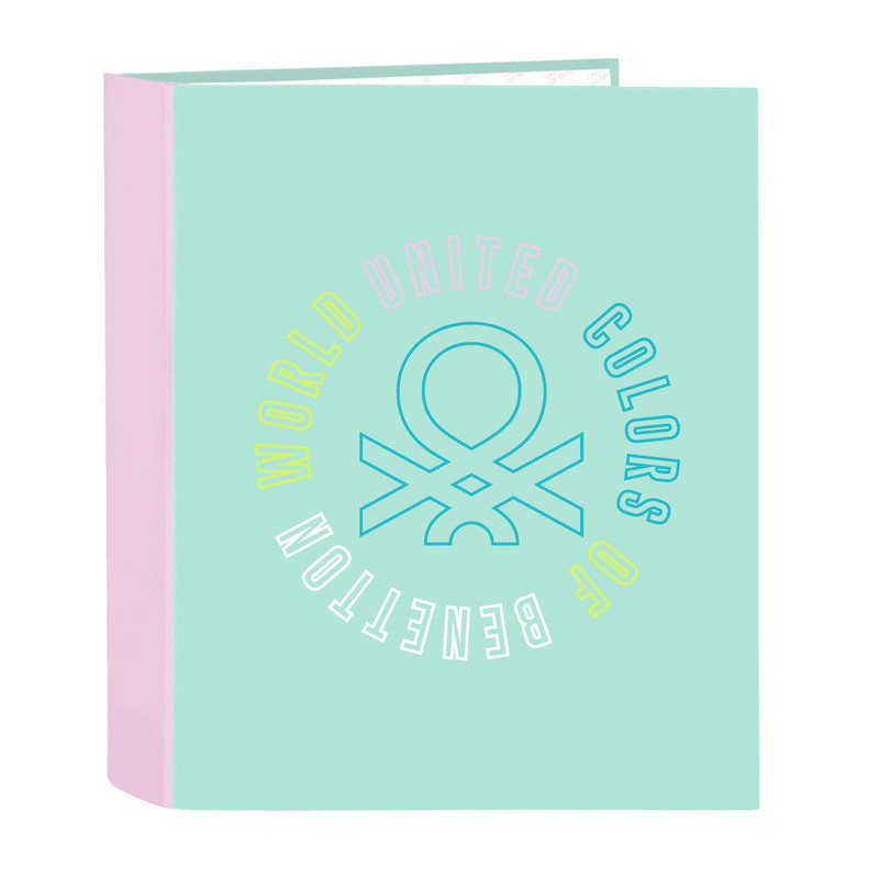 CARPETA F. 4 ANILLAS LOMO ANCHO BENETTON "WORLD" 512251657 33*27 SAFTA22