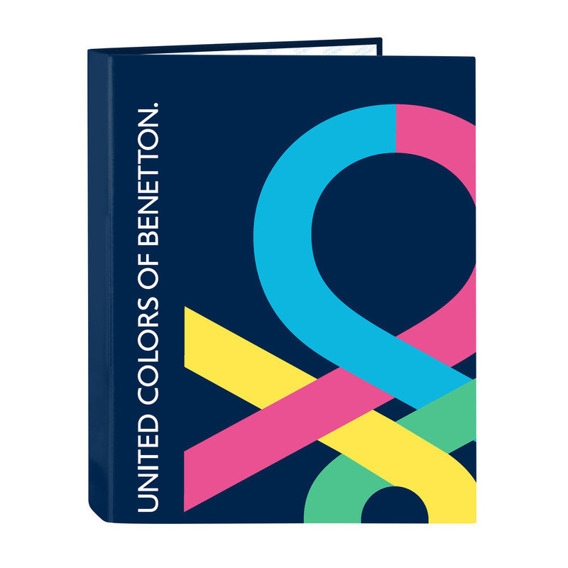 CARPETA FOLIO 4 ANI.MIXTAS BENETTON "CORAZONES" 512250067 33*26,5 SAFTA22