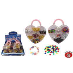 JUEGO SORT ABALORIOS ESTUCHE SERIE CORAZON 6782 UNIDAD