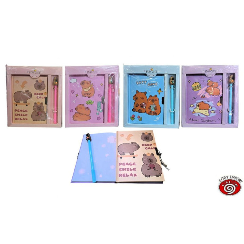 DIARIO SORT SERIE CAPYBARA C/BOLIGRAFO 6878