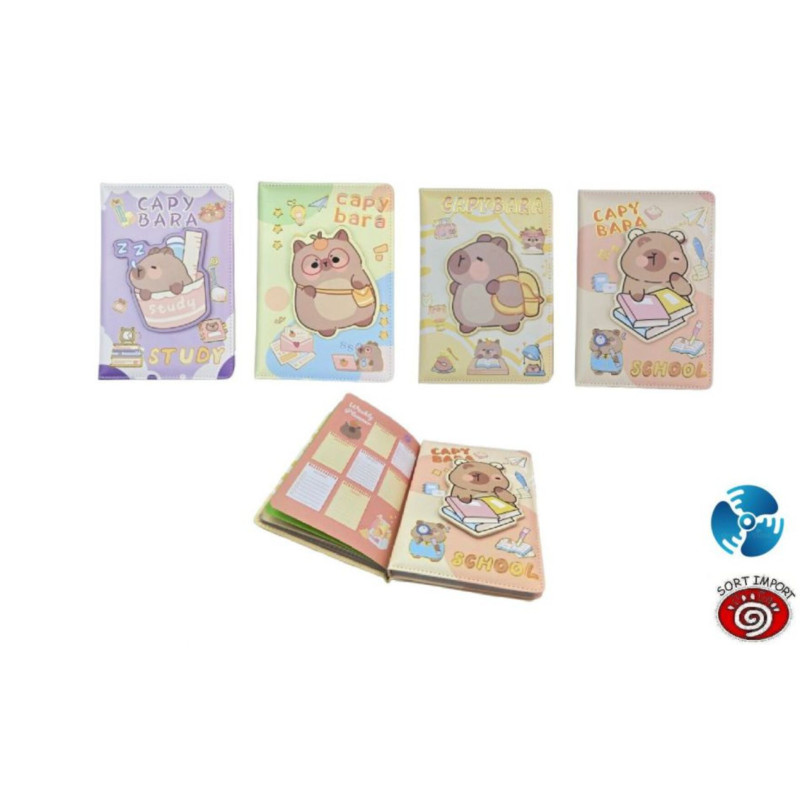 LIBRETA SORT SERIE CAPYBARA GIRATORIO 96H 7058