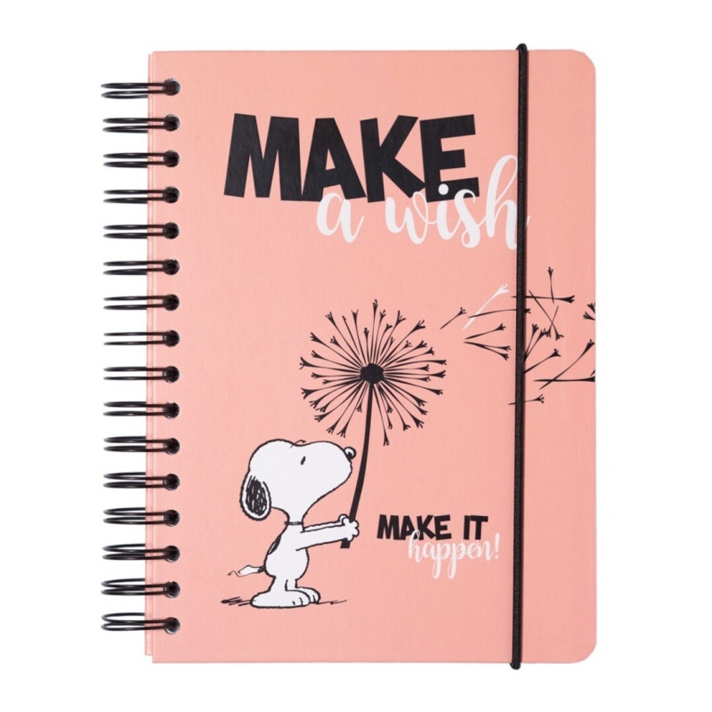 CUADERNO ESPIRAL WIRE-O SNOOPY C/GOMA CTFBA50016 UNIDAD ERIK